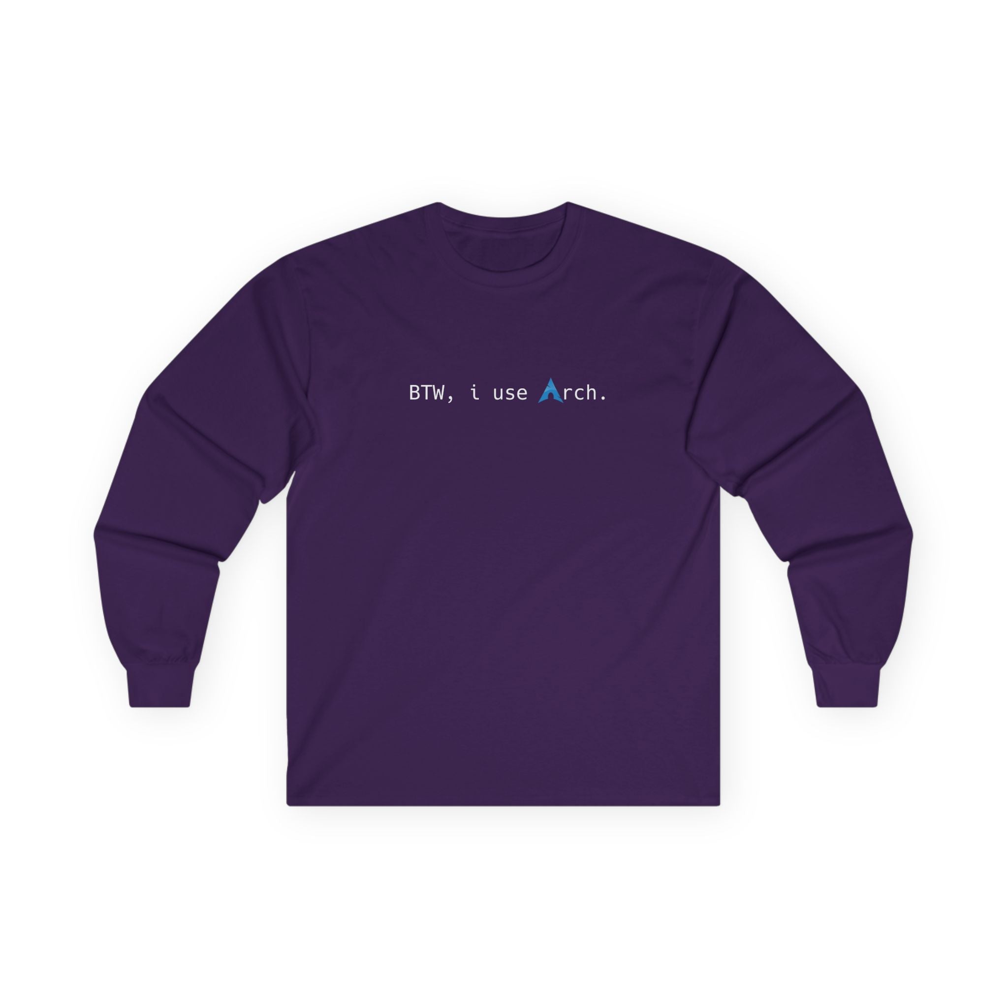 "Btw,I use Arch" Long Sleeve Tee