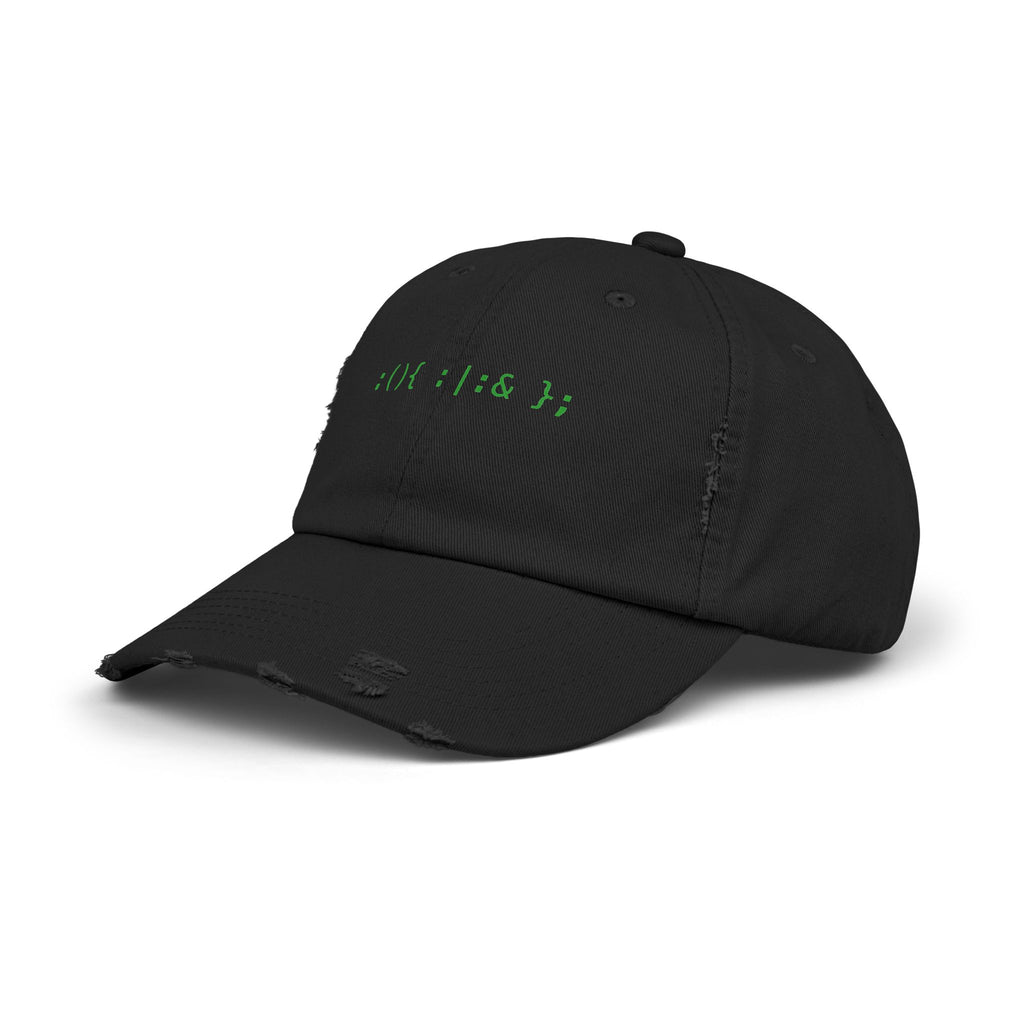 Fork bomb - Distressed Black Cap