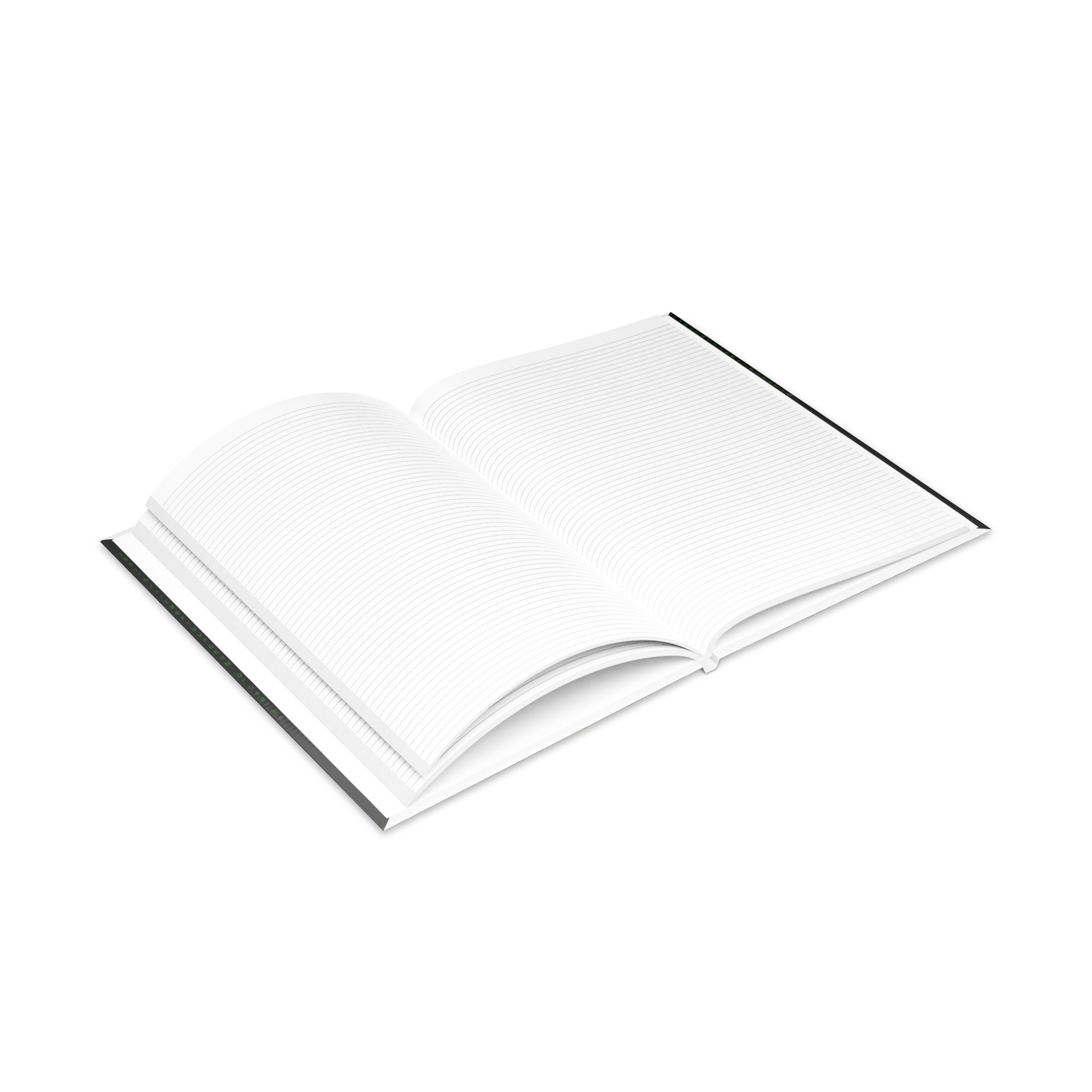 Matrix Code Notebook — Cyberpunk Journal for Coders & Hackers