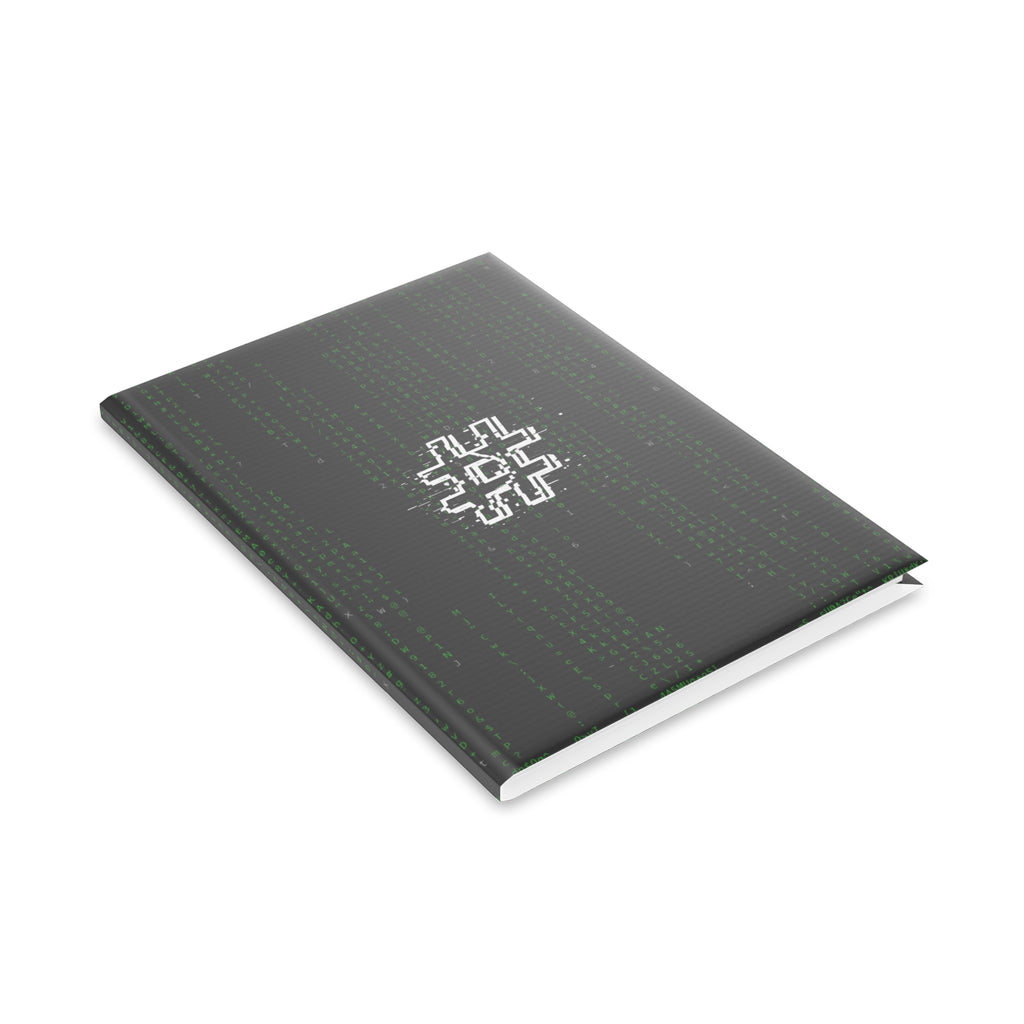 Matrix Code Notebook — Cyberpunk Journal for Coders & Hackers