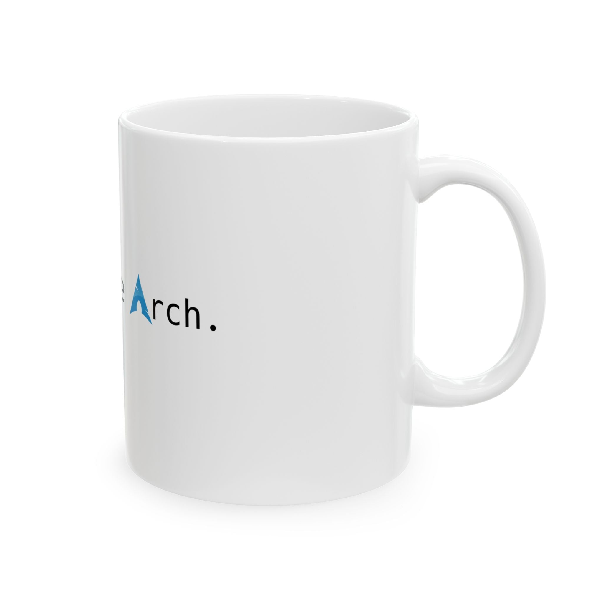 BTW, I Use Arch Mug — Linux Arch Ceramic Coffee Cup (11oz/15oz)
