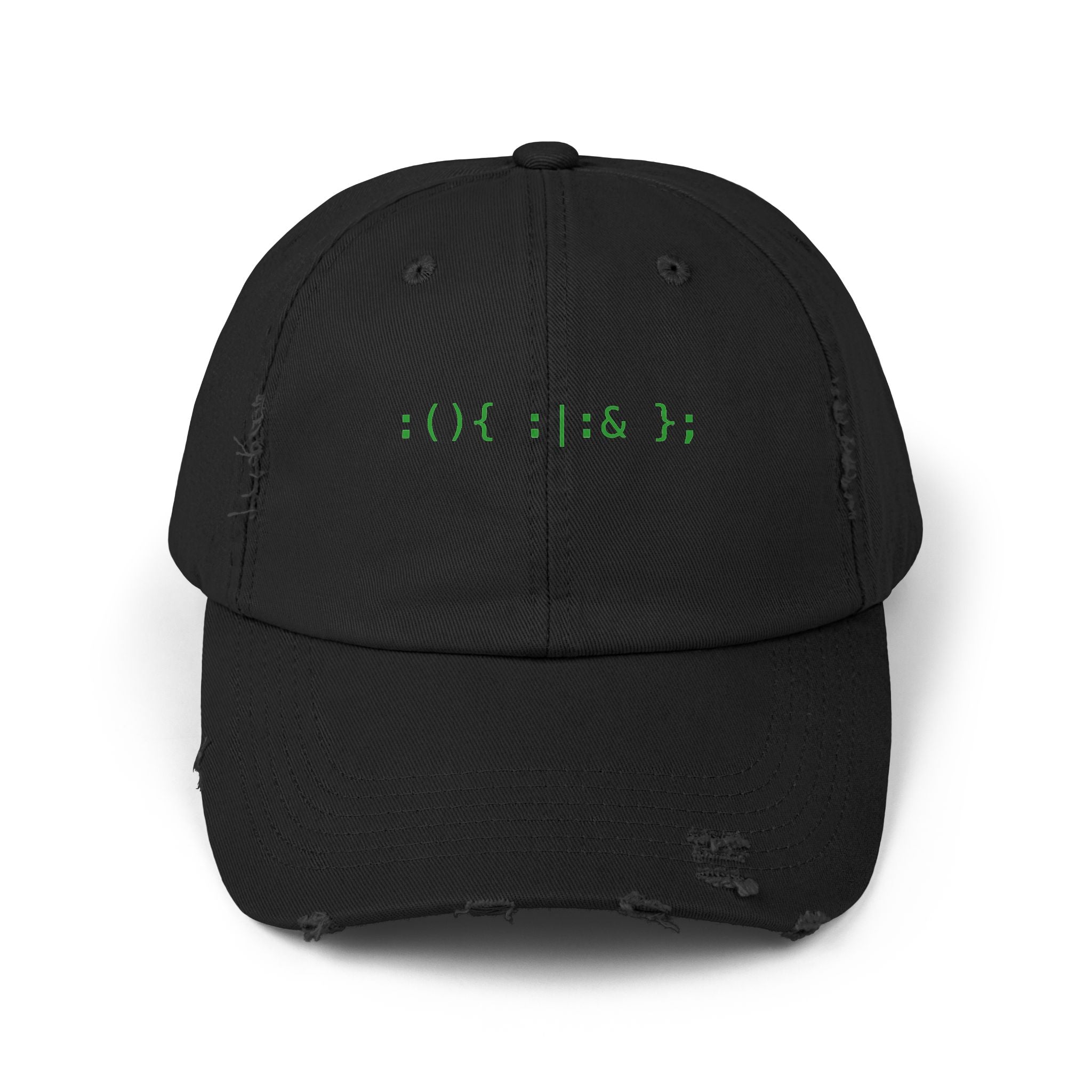 Fork bomb - Distressed Black Cap