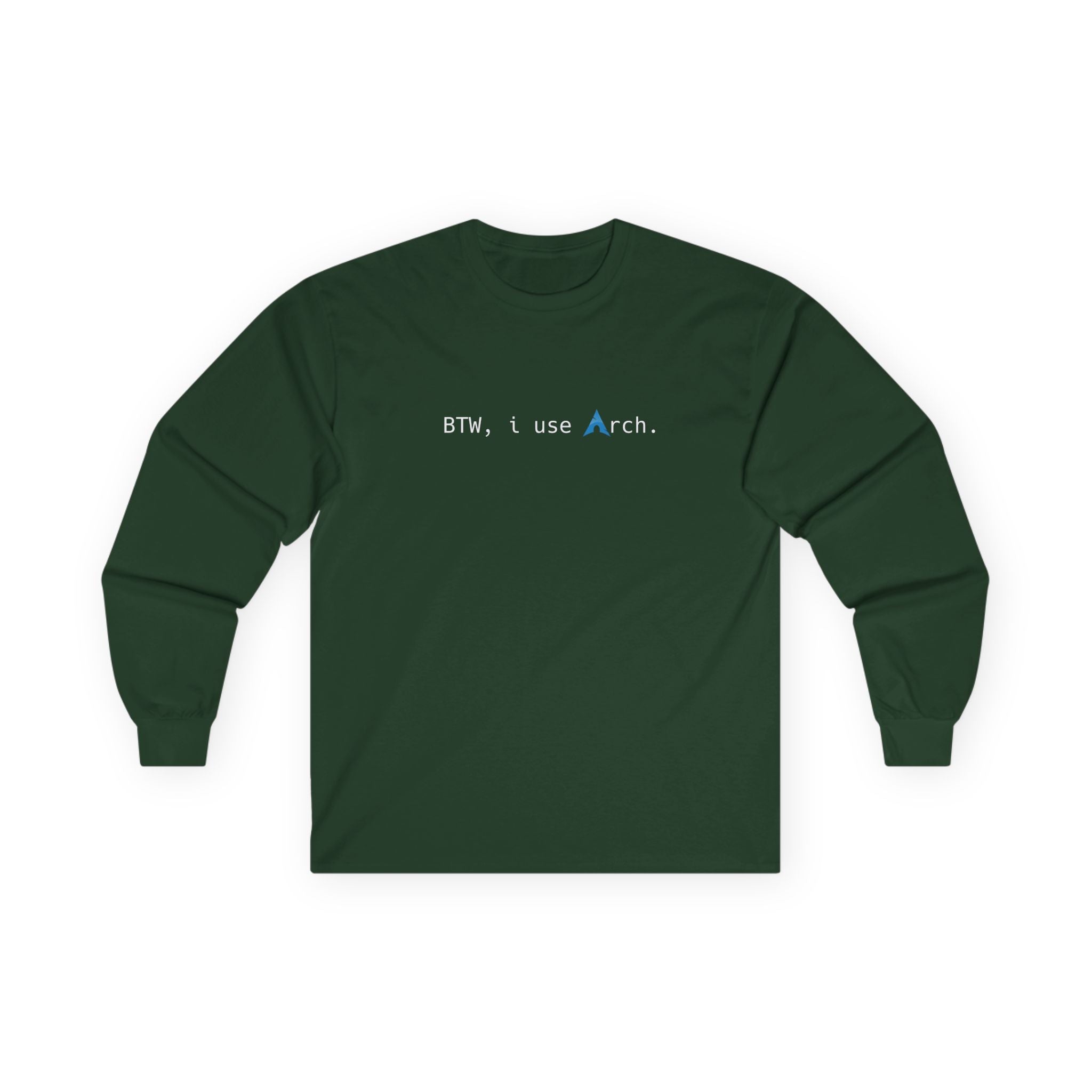 "Btw,I use Arch" Long Sleeve Tee